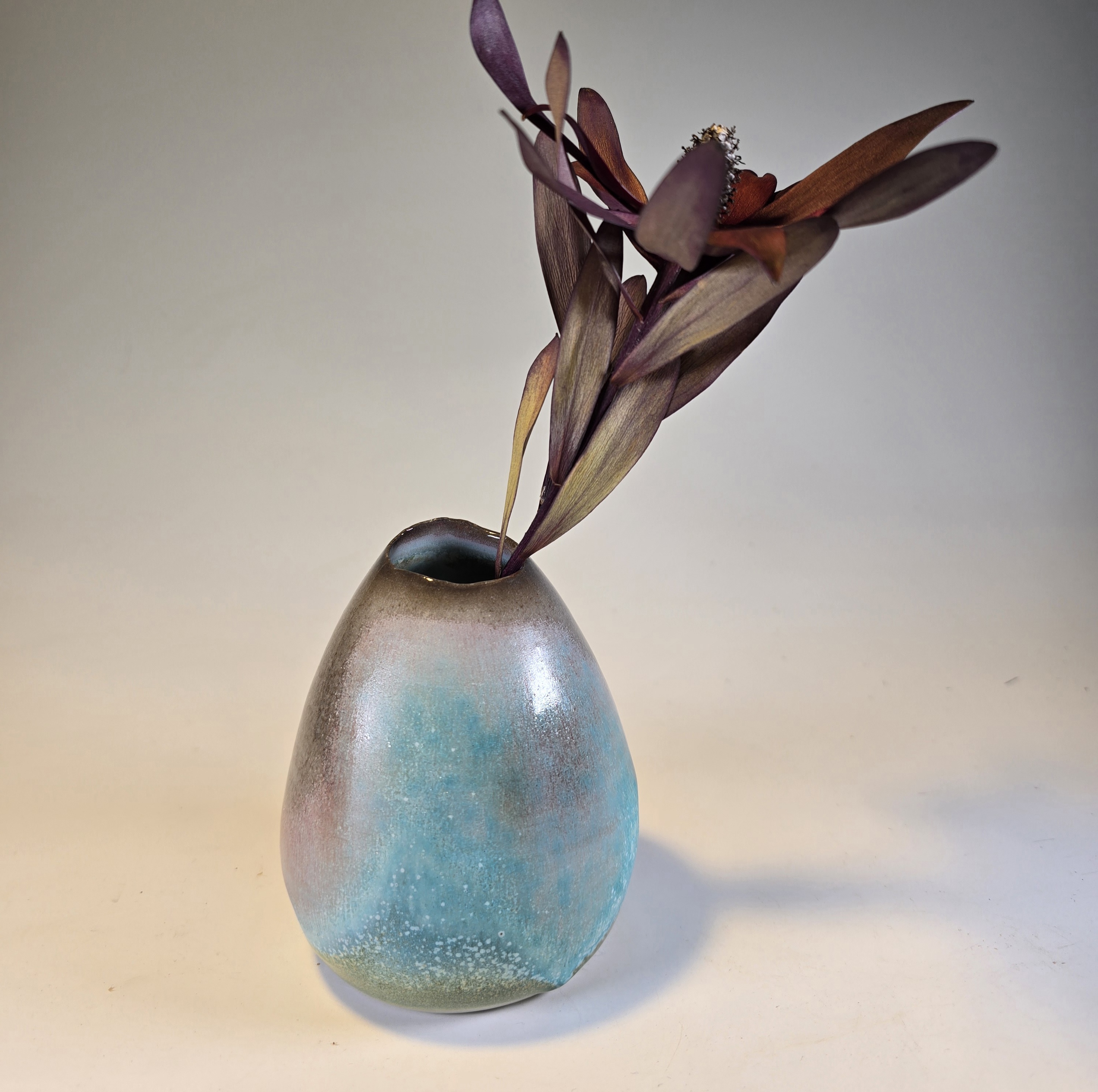 Soda fired vase